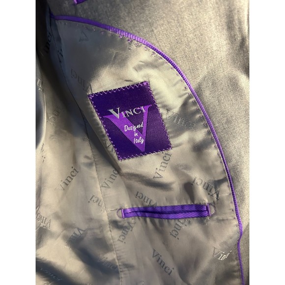 Men's Vinci Zegna Super 120's Sport Coat Blazer SZ 36 Short - Picture 5 of 6